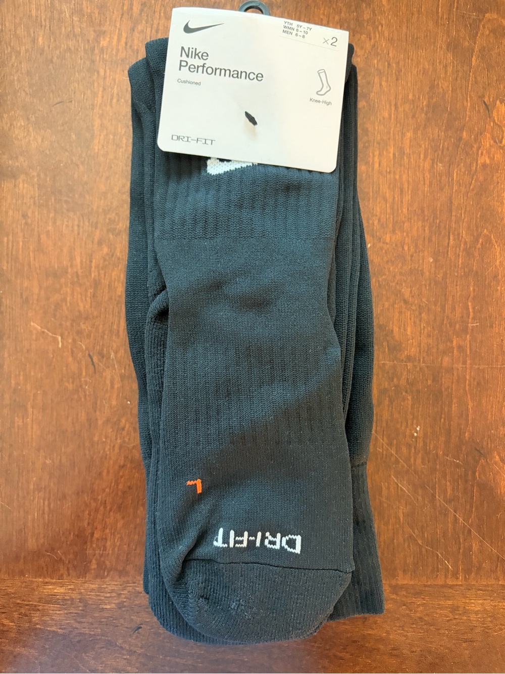 Nike Performance Dri-FIT Black Knee-High Socks - Men
